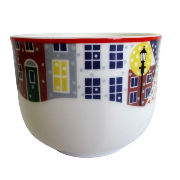 Noritake Twas the Night Before Christmas Cup & Saucer Scottie Dogs Snowy Village - Picture 3 of 8